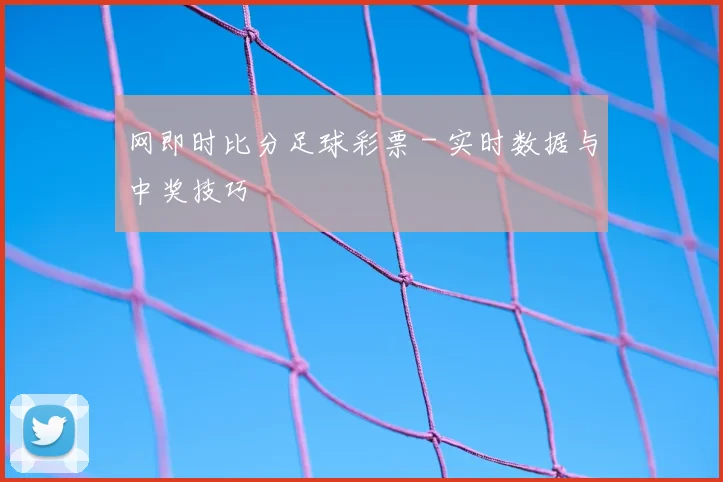 网即时比分足球彩票 - 实时数据与中奖技巧